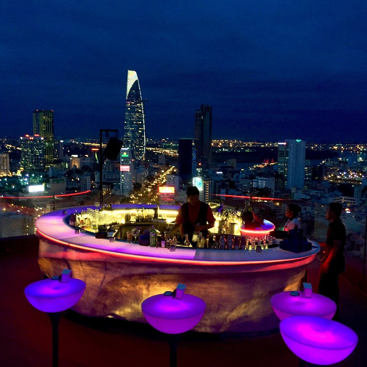 Cocktails 19 floors above Ho Chi Minh City’s pulse